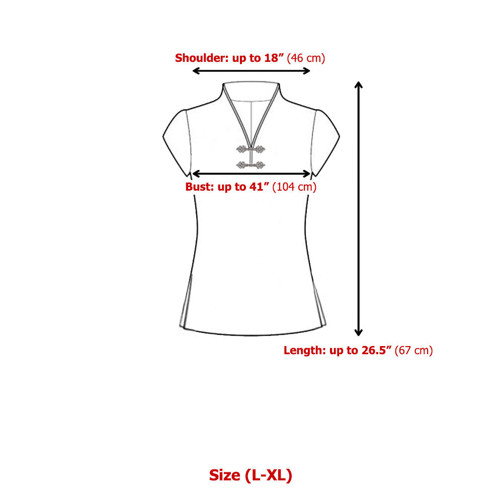 Damen Loungewear Drachen Yoga Shirt Rot Kurzarm