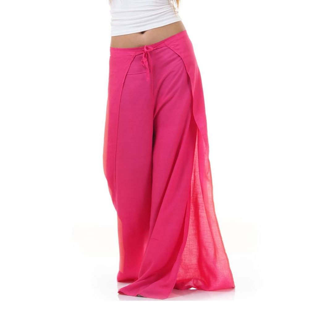 Close-up of pink Thai wrap pants skirt”