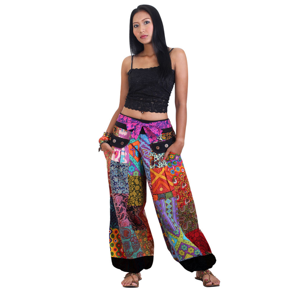 Damen Boho Patchwork Haremshose Dream of Colors