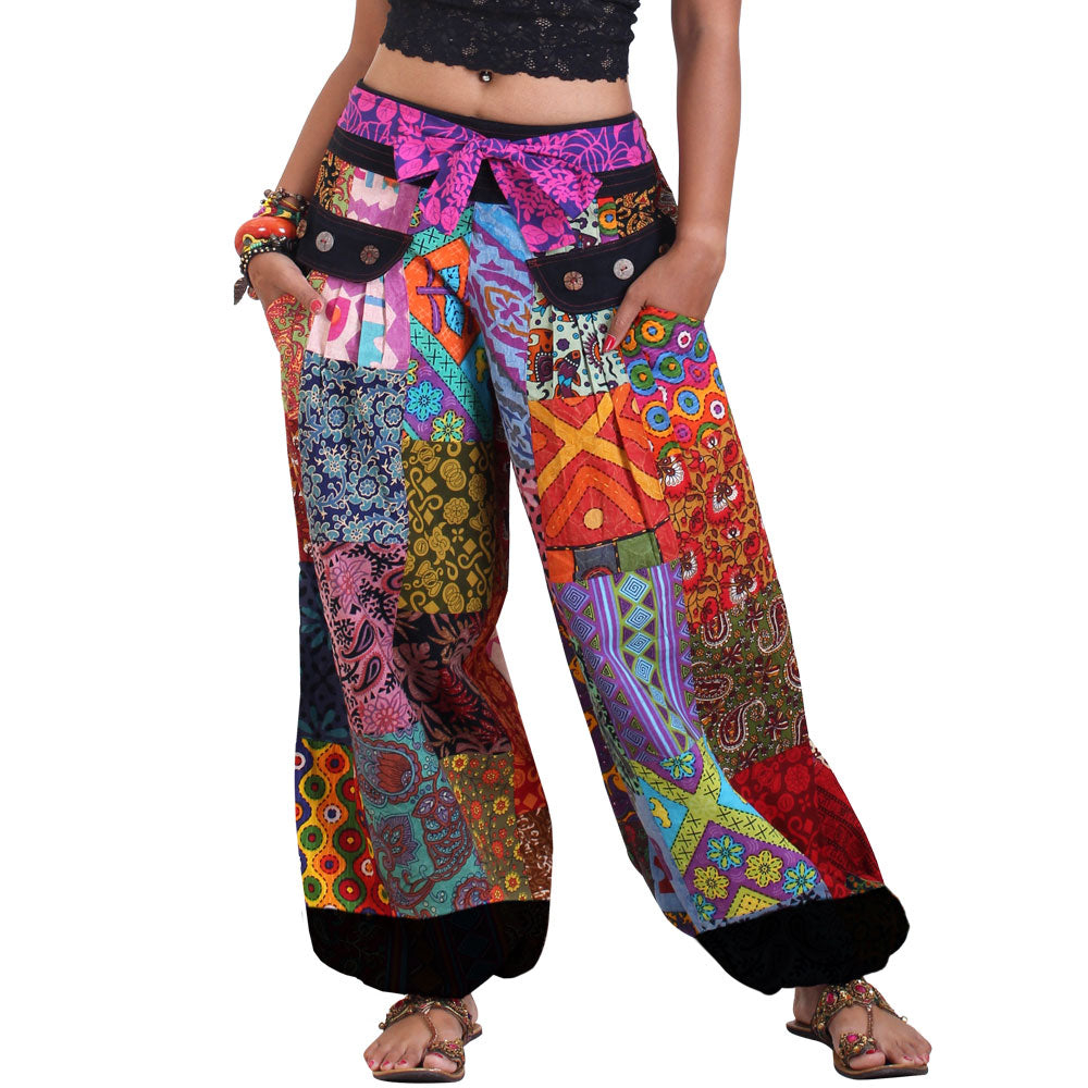Damen Boho Patchwork Haremshose Dream of Colors