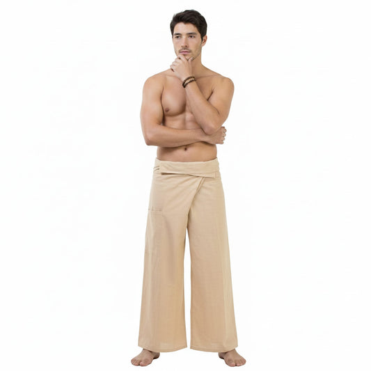 Herren Thai Fisherman Pants Sandy Beige