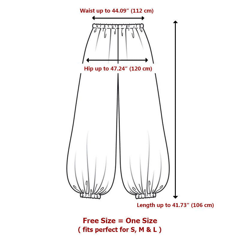 Measurement chart for a garment with dimensions in inches and centimeters.