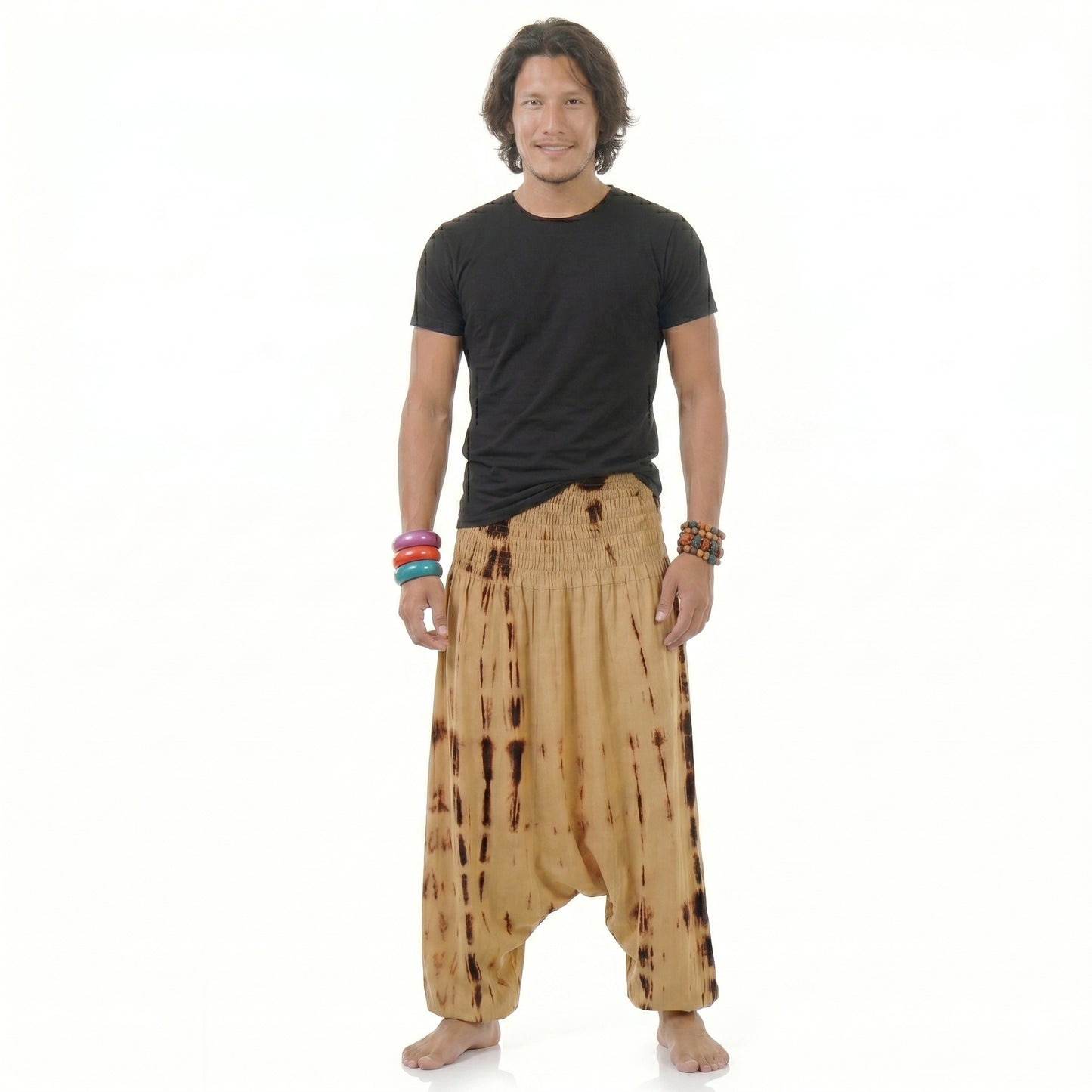 Sandy Oasis Herren Batik Drop Crotch Haremshose
