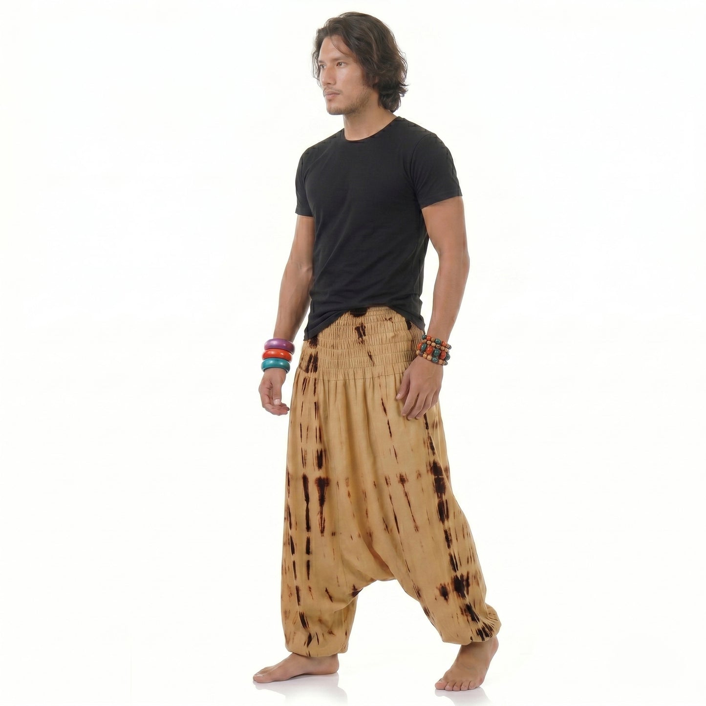 Sandy Oasis Herren Batik Drop Crotch Haremshose