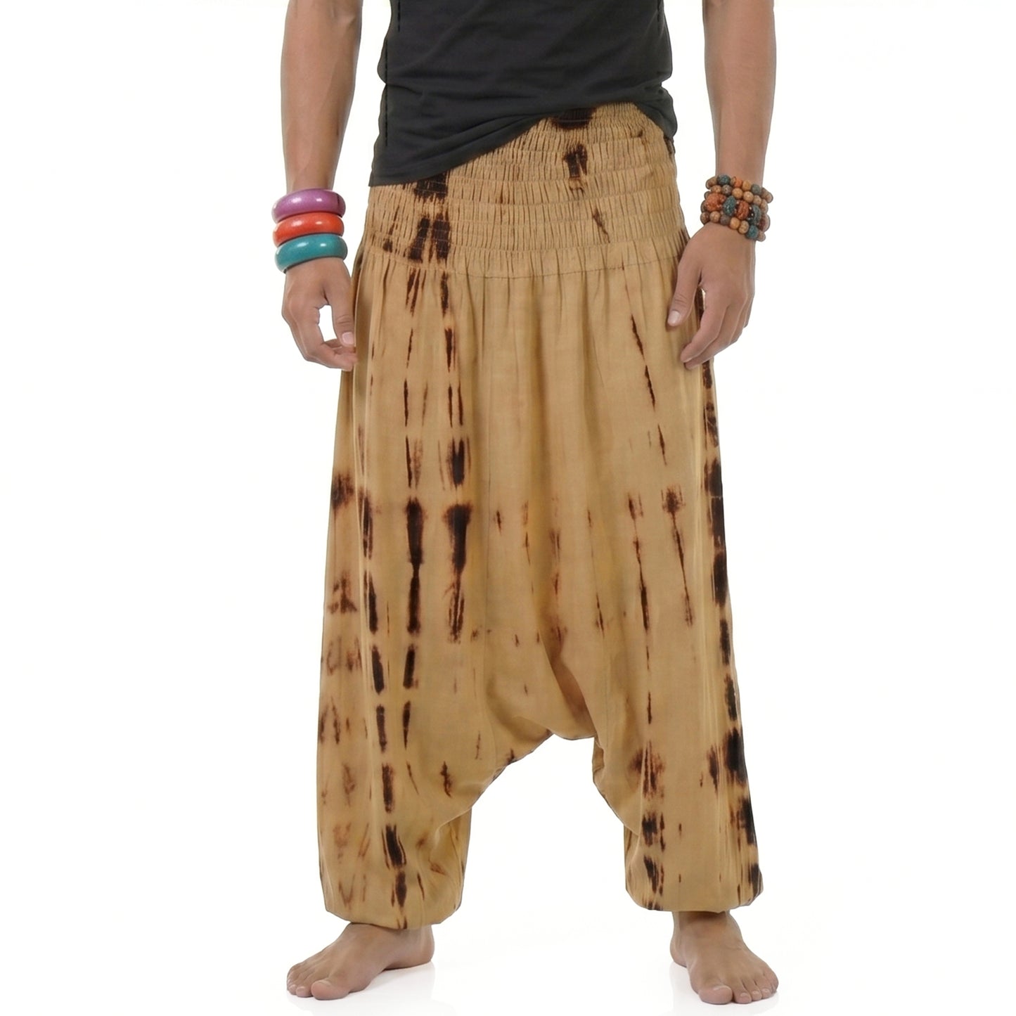 Sandy Oasis Herren Batik Drop Crotch Haremshose
