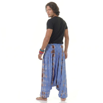 Ocean Breeze Herren Batik Drop Crotch Haremshose