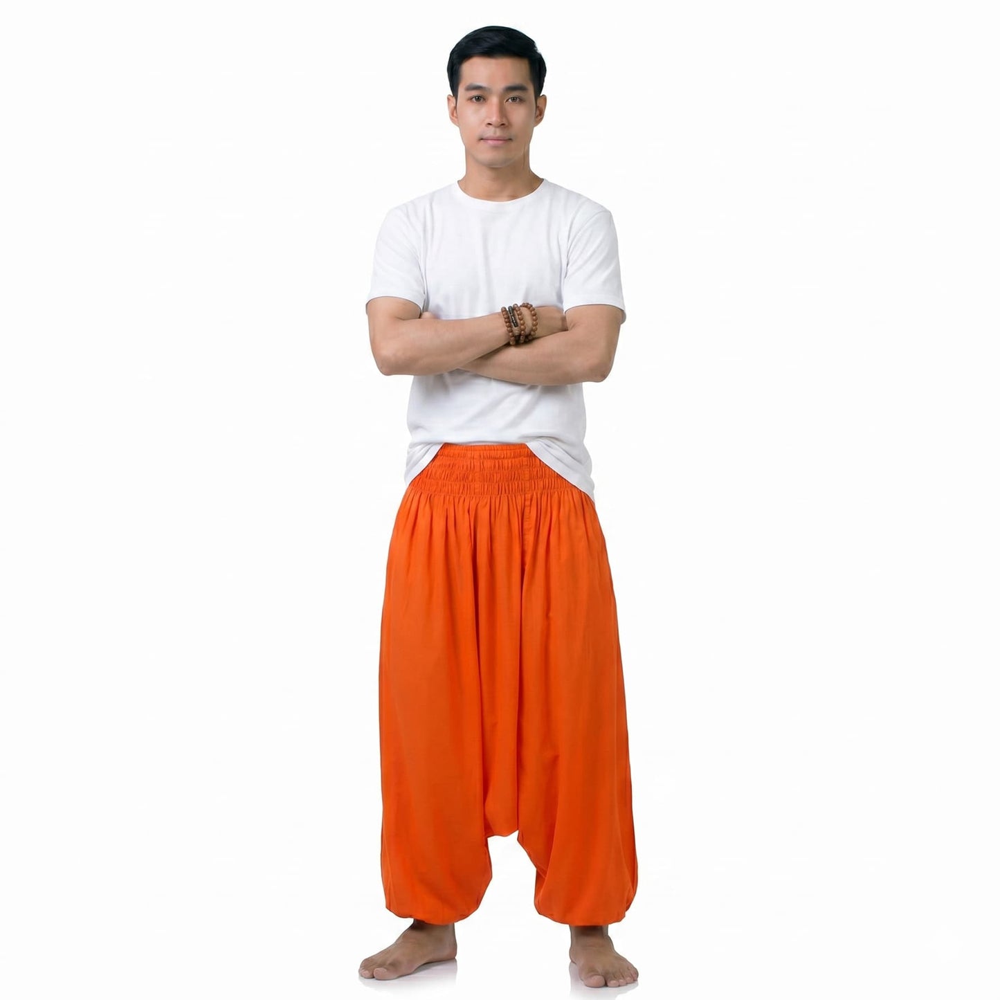 Men's Drop Crotch Harem Pants Mango Tango