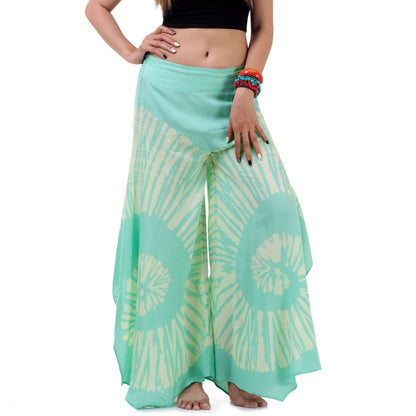 Mint-Green-Hippie-Tie-Dye-Palazzo-Pants-