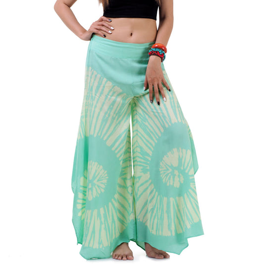 Mint-Green-Hippie-Tie-Dye-Palazzo-Pants-