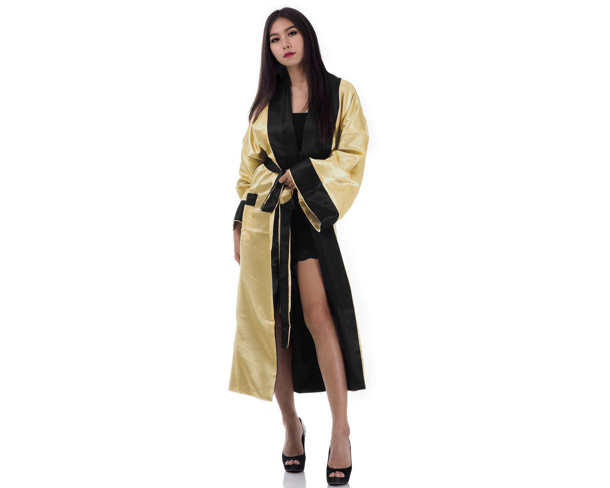 Damen Kimono Morgenmantel