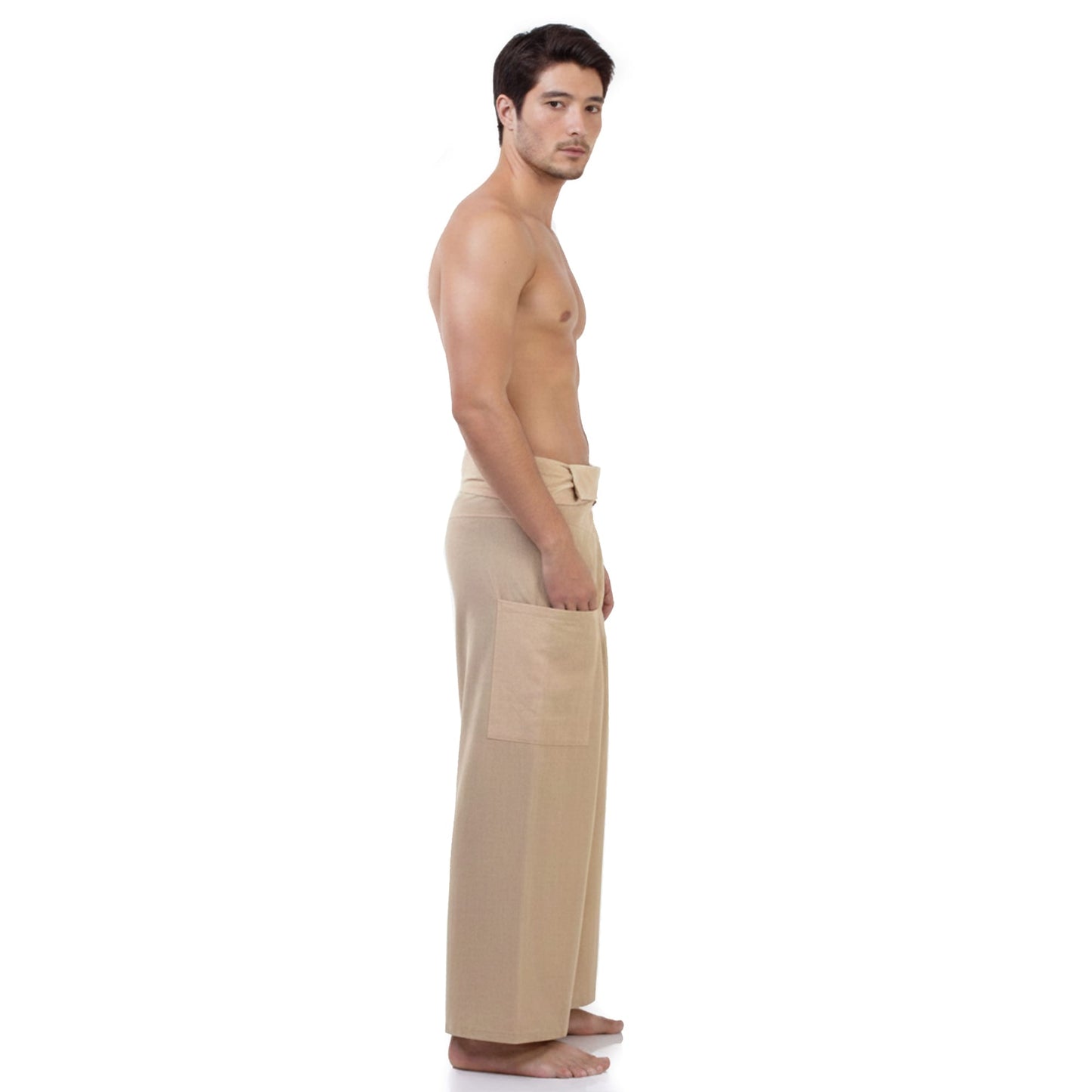 Herren Thai Fisherman Pants Sandy Beige