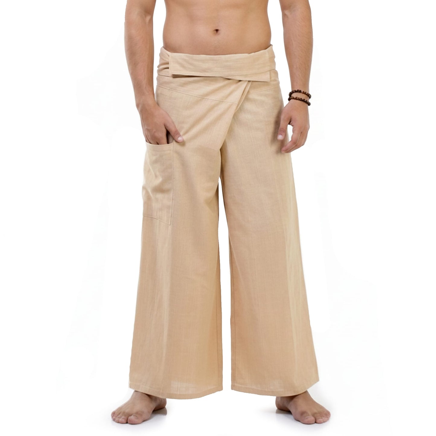 Herren Thai Fisherman Pants Sandy Beige