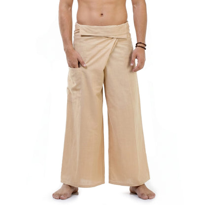 Herren Thai Fisherman Pants Sandy Beige