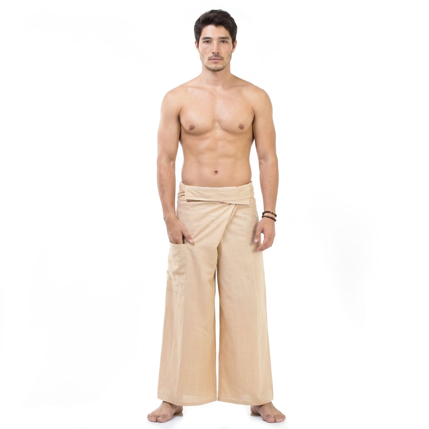 Herren Thai Fisherman Pants Sandy Beige