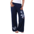 Loungewear Damen Tai Chi Yoga Hose Blau Bambus