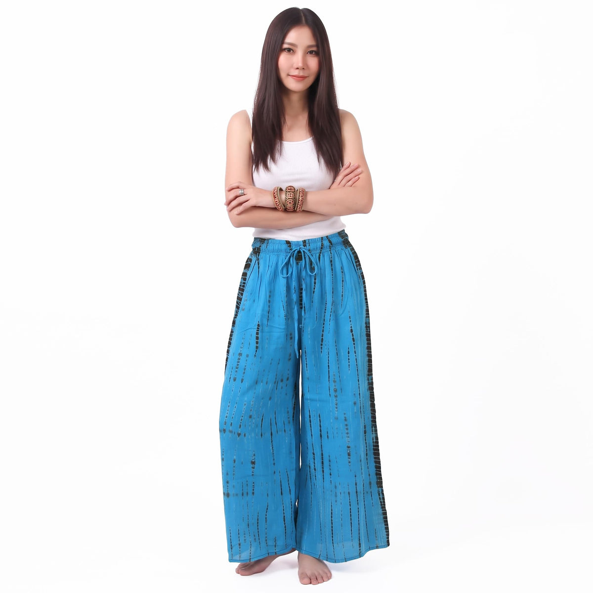 Ocean Breeze Palazzo Pants Tie Dye Hippie Style