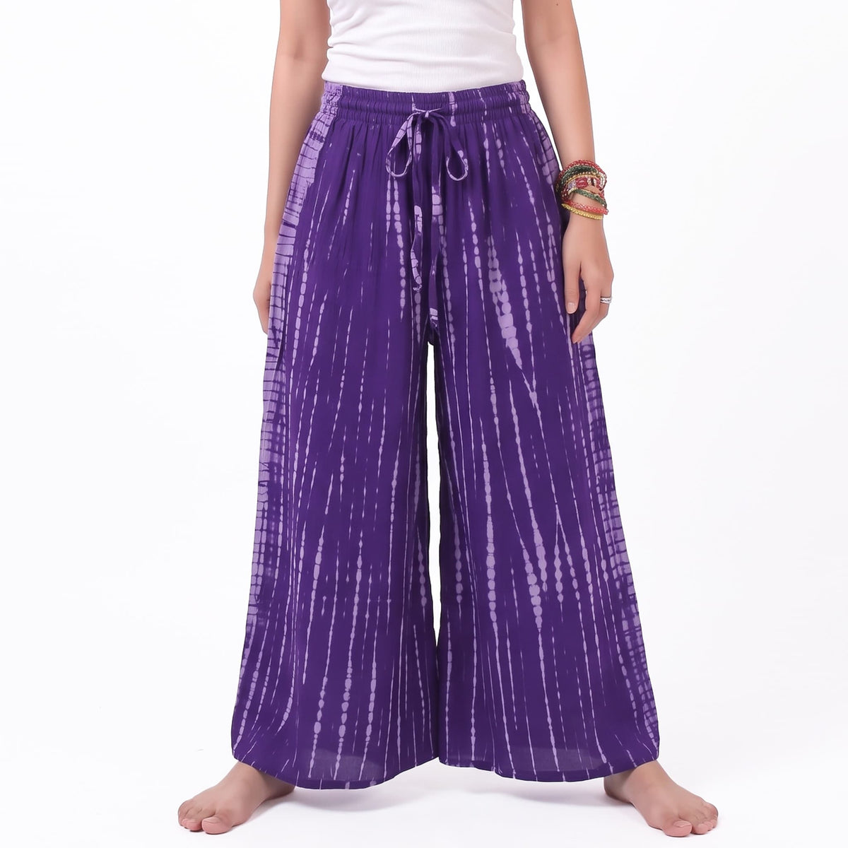 Tie Dye Hippie Palazzo Pants Purple Serenity